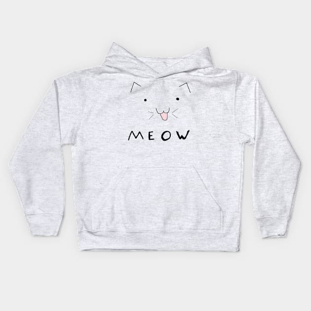 a cat Kids Hoodie by machi